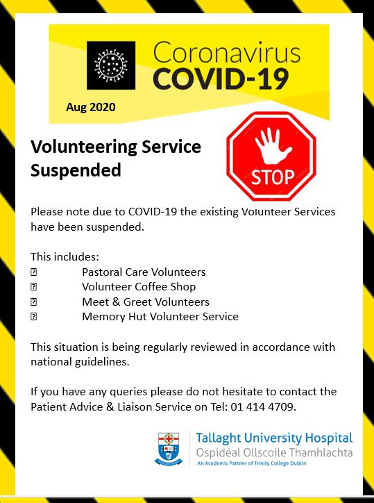 Volunteering Service Suspended